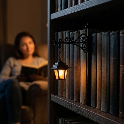 Farol para estantería con luz cálida