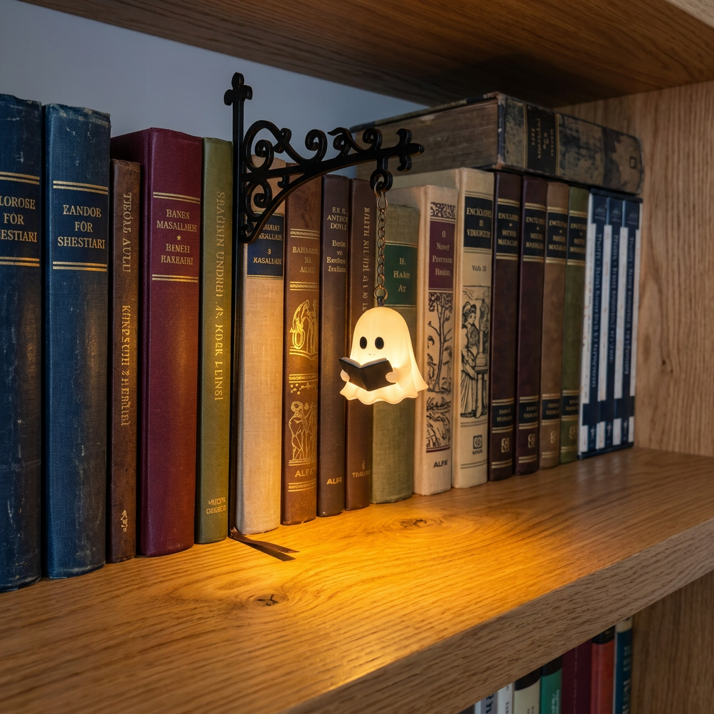 🏮 Farol de Biblioteca – Luz decorativa para estantería